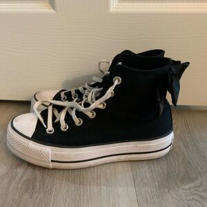 platform converse with bows